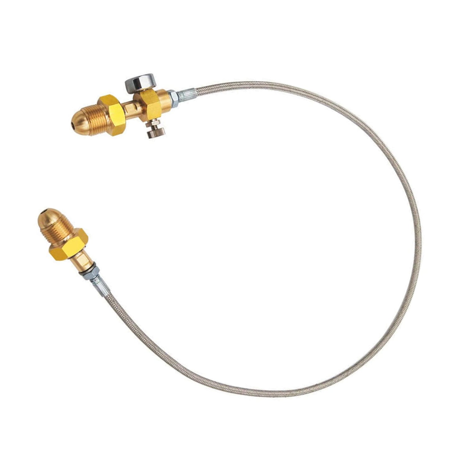 Refill Station Transfer Adaptor Hose Suitable For BS 341 No.3 Argon Cylinder