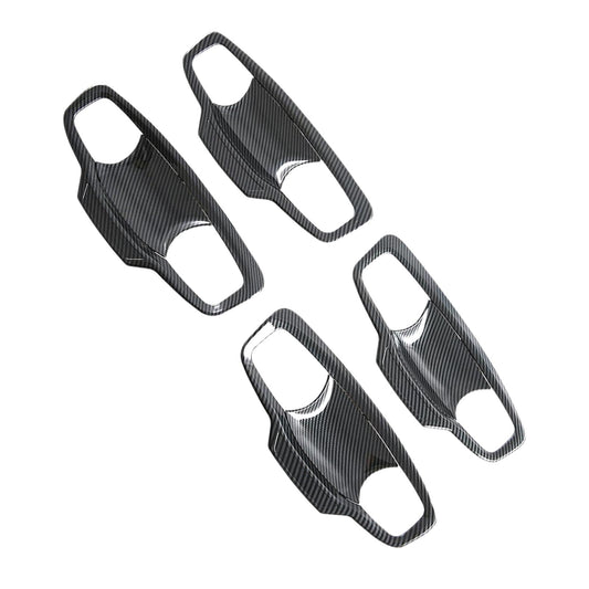 Carbon ABS Door Handle Bowl Cover Trim Suitable For Mitsubishi MV Triton 2023-2025