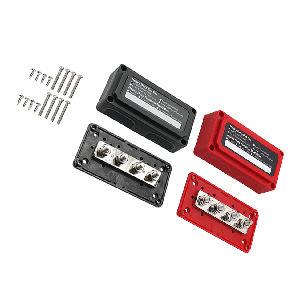 M10 300A DC 12V-48V Stud Bus Bar Power Distribution Box Terminal Block Suitable For Heavy Duty Applications