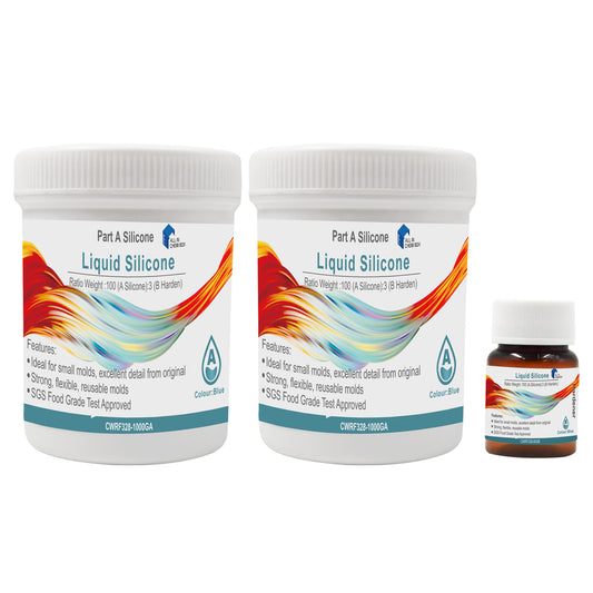 SH25 Liquid Silicone Rubber Mould Making Kit 100:3 Part Mix Suitable For Casting 1Kg 5Kg 10Kg Blue