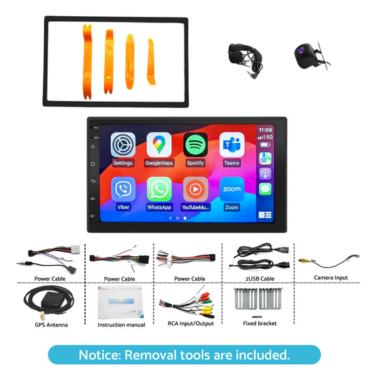 In-Dash Head Units Android Car Stereo 7'' Suitable For Nissan Navara D40 2007-15