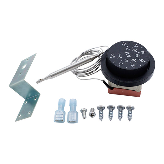 12V Adjustable Fan Thermostat Controller Kit Suitable For AU Adjustable Fan Thermostat Switch Temperature Control Probe 0-120°C