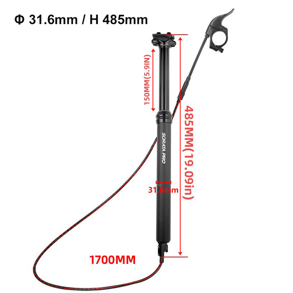 {{ 1 Set Bike MTB Dropper Seat Post Internal/External Cable Routing 30. 9/31. 6mm }} - Buy Car Parts Online at {{ Kaka Auto Parts }}.