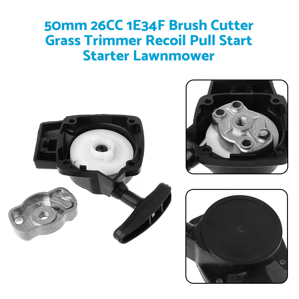 Recoil Pull Start Starter 50mm Suitable For 26CC 1E34F Brush Cutter Grass Trimmer Lawnmower