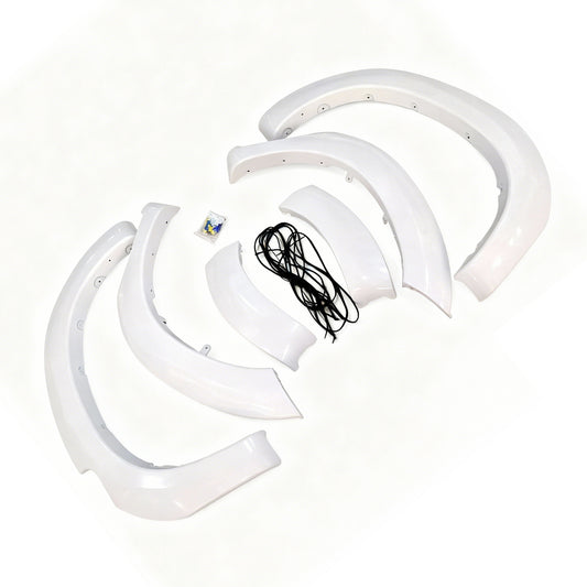 White Fender Flares 6 Inch 6pcs Suitable for Toyota Hilux SR5 SR 2011-2014