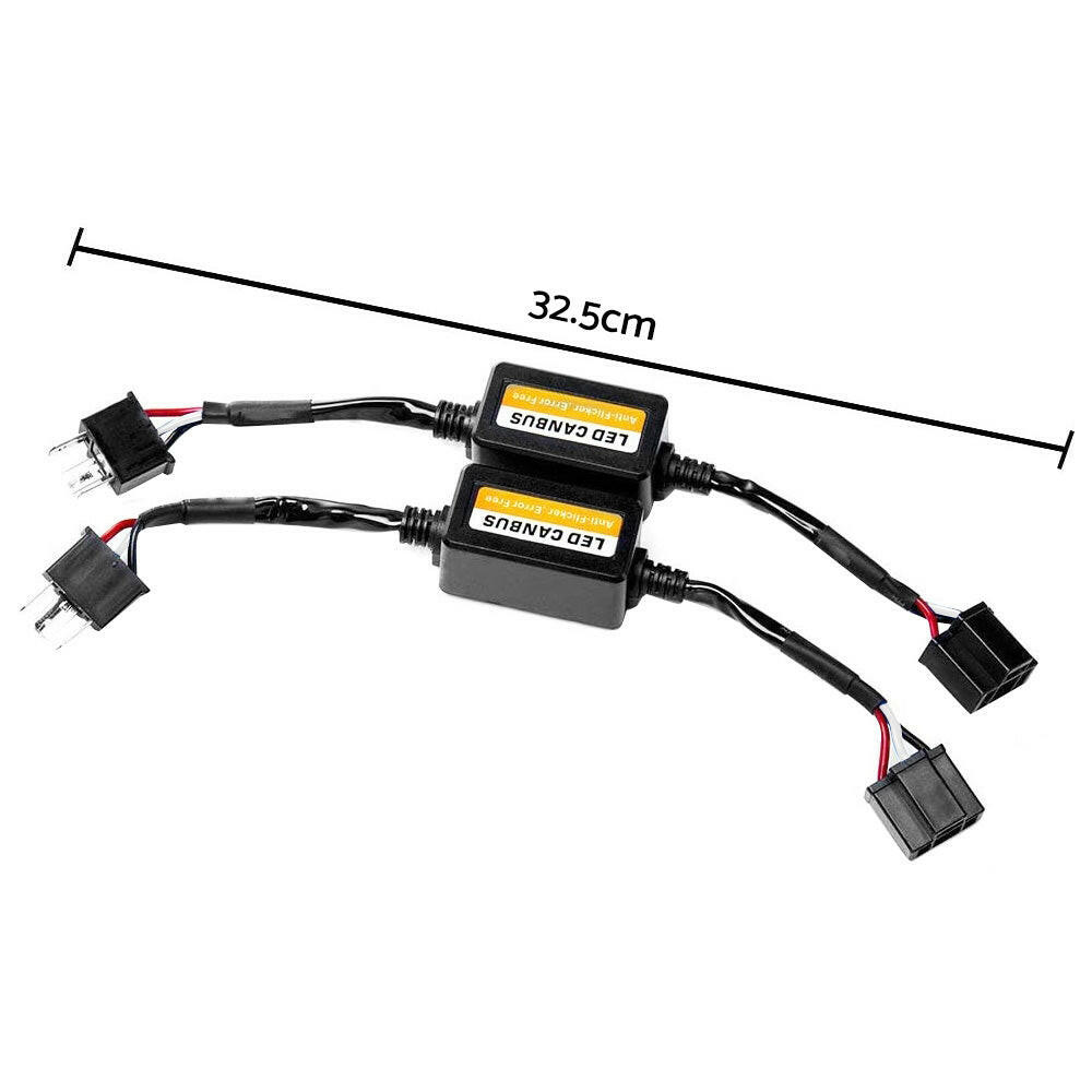 2x H4 LED Headlight Canbus Error Free Anti-Flicker Resistor Canceller Decoder ST
