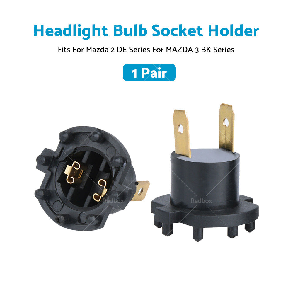 {{ 1 Pair Headlight Bulb Socket Adapter Holder Fits For Mazda 2 DE For MAZDA 3 BK }} - Buy Car Parts Online at {{ Kaka Auto Parts }}.