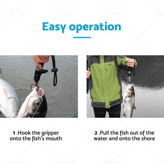 Stainless Steel Fish Lip Grabber Gripper Fishing Tool Grip Tackle Scale 30KG