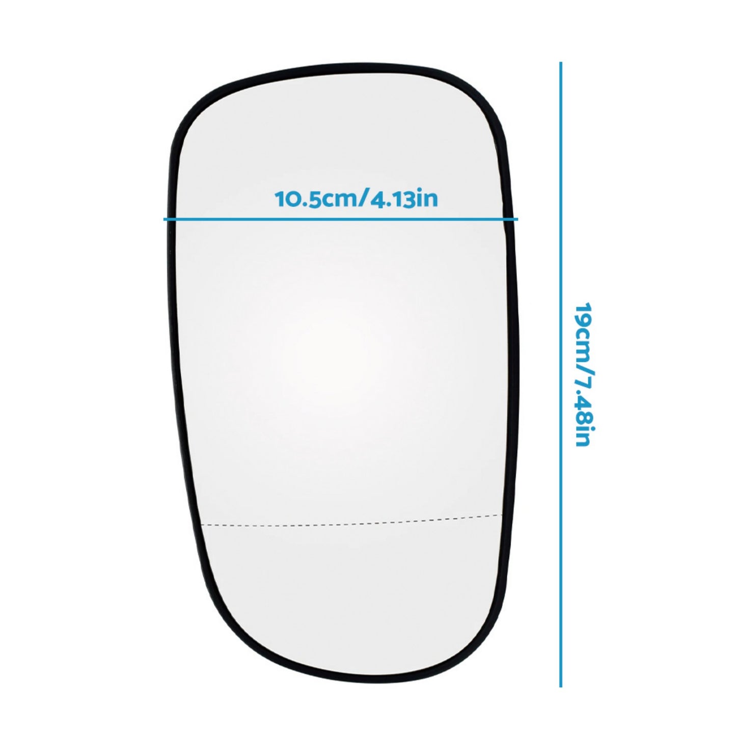 Mirror Glass with Heated Left Hand Passenger Side Suitable For Saab 9-5 9-3 93