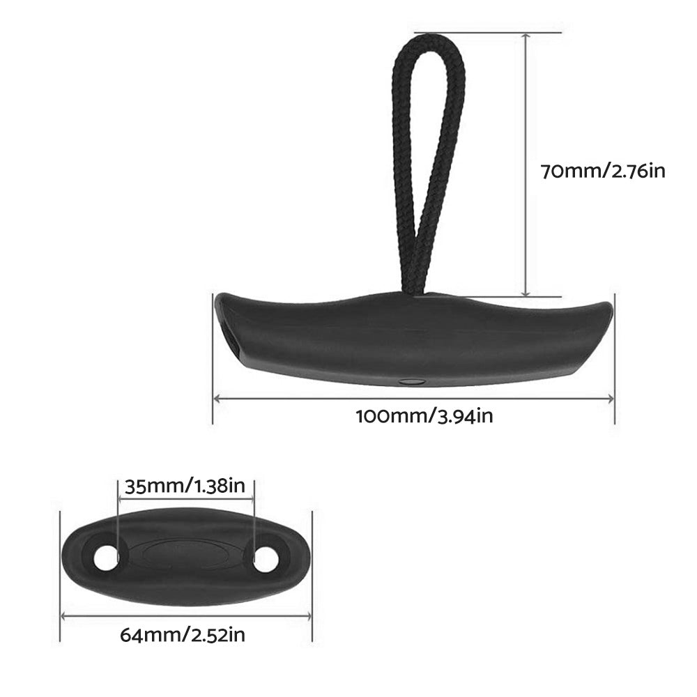 Canoe Kayak Side Mount Carry Handles Suitable For Pull T-Handle, Cord, and Pad Eye