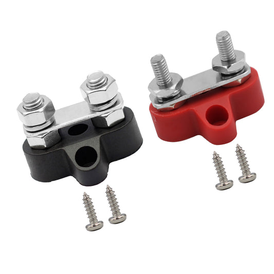 Bus Bar Power Terminal Blocks Suitable For M6 Negative & M8 Positive Power Distribution Studs