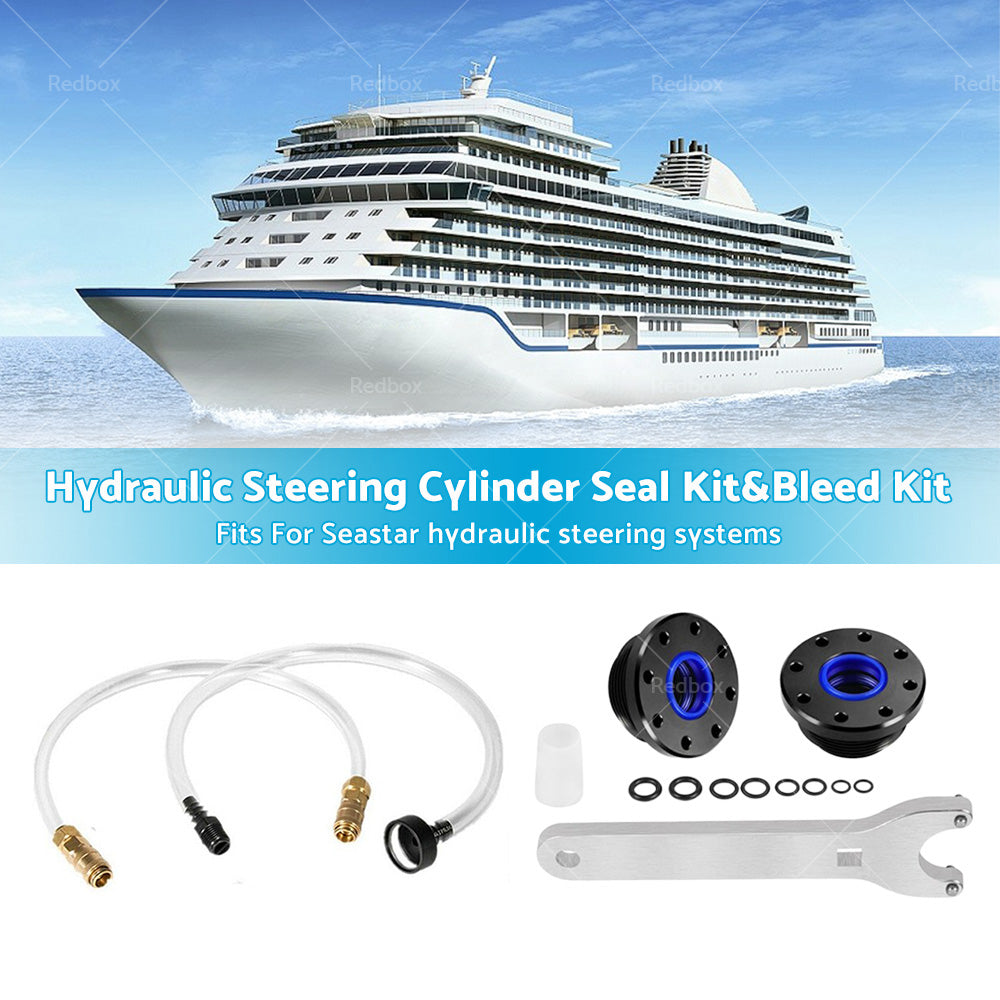 {{ Front Mount Hydraulic Steering Cylinder Seal Kit and Bleed Kit For Seastar HS5157 }} - Buy Car Parts Online at {{ Kaka Auto Parts }}.