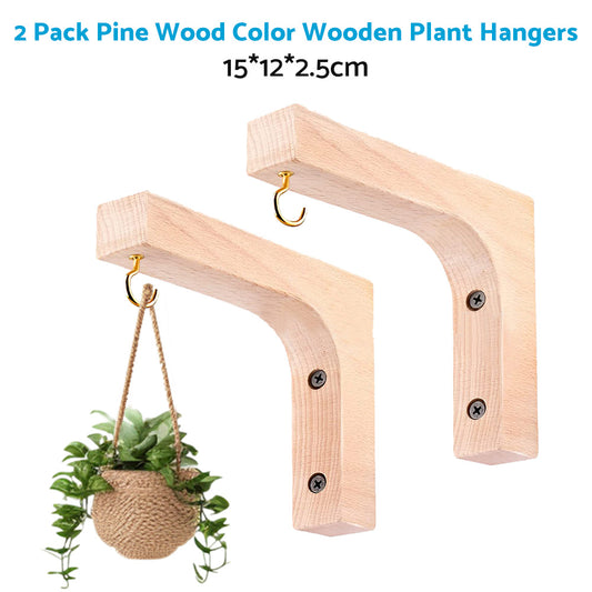 Plant Hanger Hanging Plant Hook Wooden Hanging Basket Wall Plant Hook Flower Pot