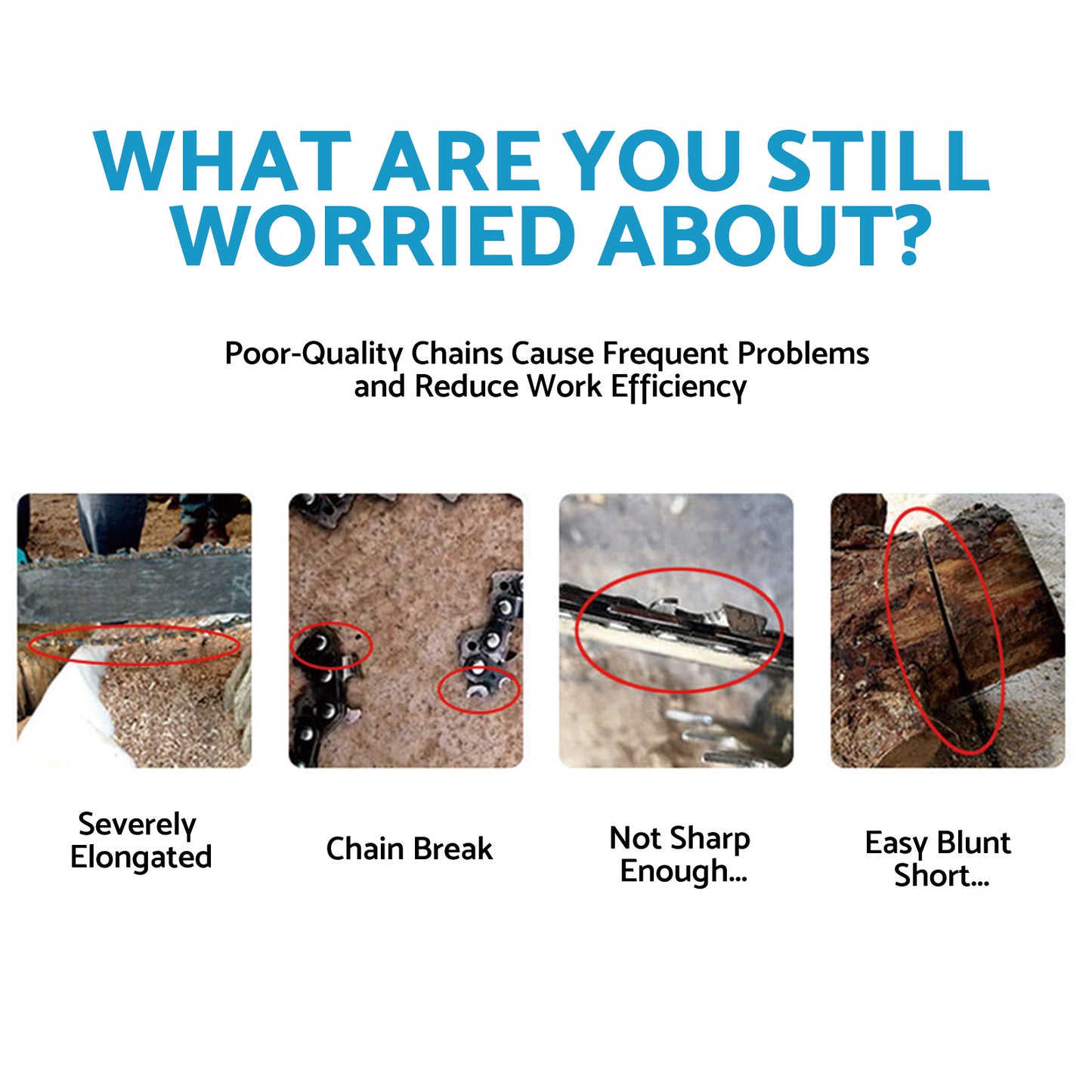 {{ 1x Tungsten Chain 3/8" LP .043" 45DL Suitable for DeWalt Ryobi Craftsman Makita }} - Buy Car Parts Online at {{ Kaka Auto Parts }}.