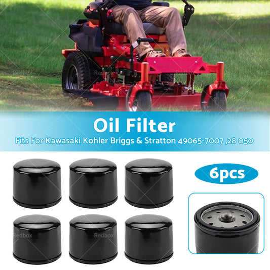 6x Oil Filter for Kawasaki Kohler Briggs and Stratton 49065-7007 , 28 050