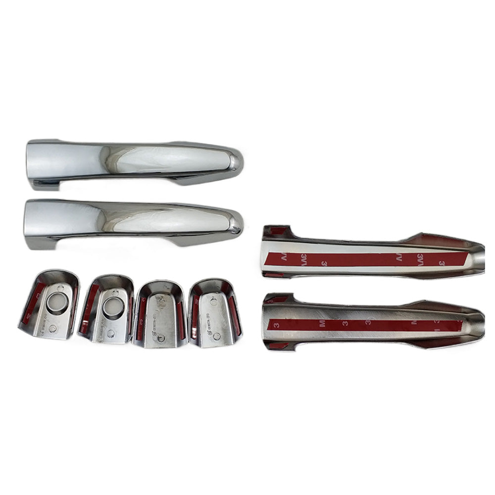 4x Chrome Door Handle Covers Suitable For Mitsubishi Triton MN ML 2006-2014