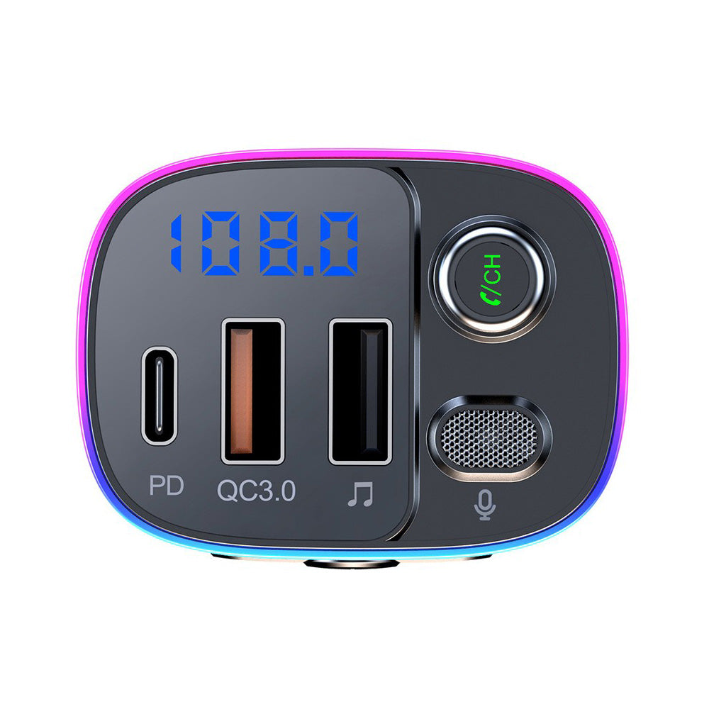 Bluetooth-compatible FM Transmitter Wireless Car Radio Adapter USB Charger Call