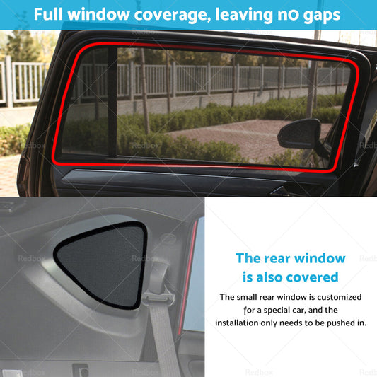 Car Window Sun Shade Compatible with Toyota RAV4 40 series Magnetic Shade Mesh