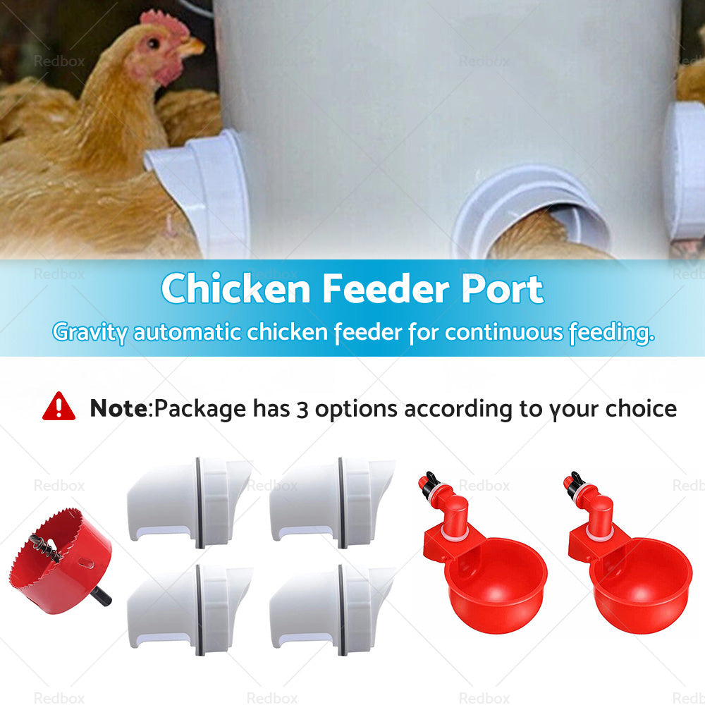 {{ Chicken Feeder Poultry Pro Feeder DIY Port PVC Gravity Fed Chicke Feeder }} - Buy Car Parts Online at {{ Kaka Auto Parts }}.