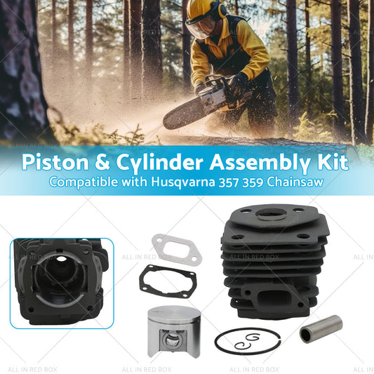 Piston and Cylinder Assembly Kit Suitable for Husqvarna 357 359 Chainsaw 47mm