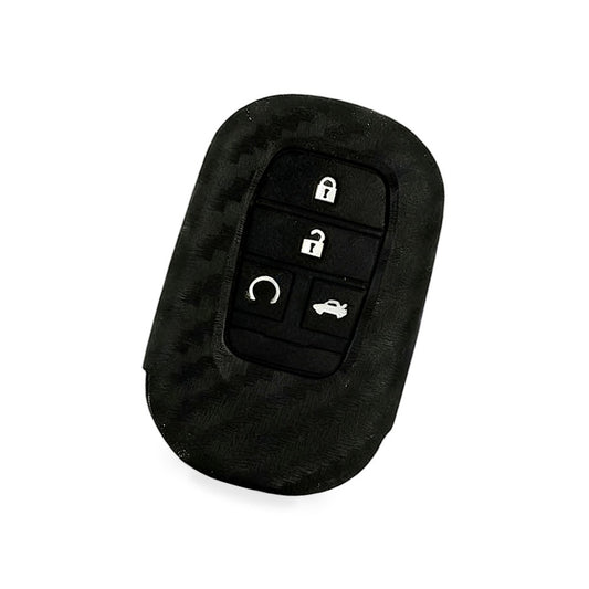 Carbon Fiber Silicone Key Fob Case Suitable for Honda Civic 2022 11th Gen