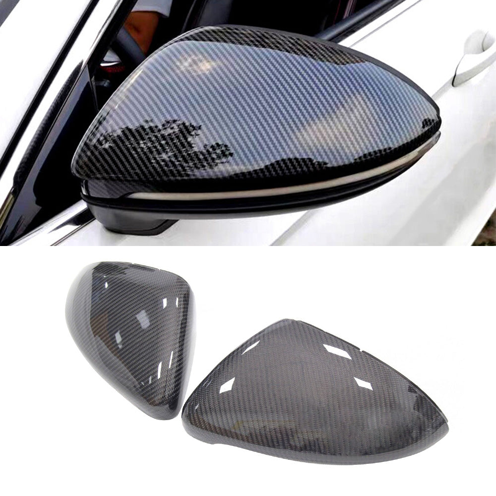 Carbon Fiber Mirror Caps Suitable For Volkswagen VW Golf MK7 MK7.5 TSI TDI GTI R