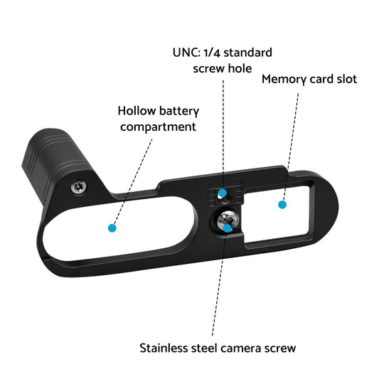 Metal Camera Hand Grip Holder Arca Swiss Plate Bracket Suitable For Leica Q2