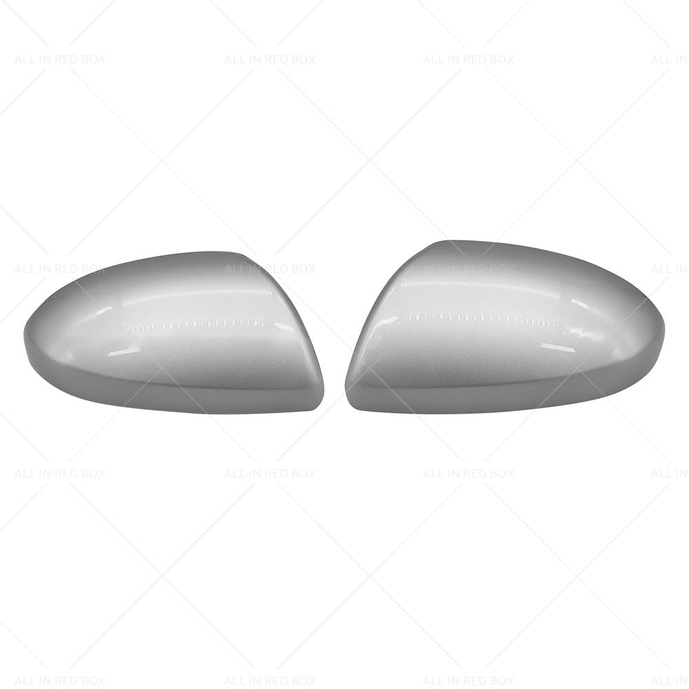 Left & Right Side Mirror Cover Cap Housing Silver Suitable For Mazda 2 / Mazda 3 BL 2009-2013