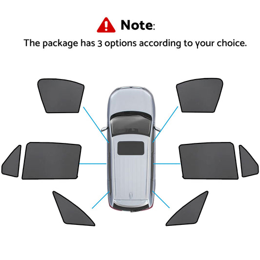 Car Window Sun Shades Magnetic Mesh Front & Rear Suitable For Mercedes-Benz GLC 2015-2022
