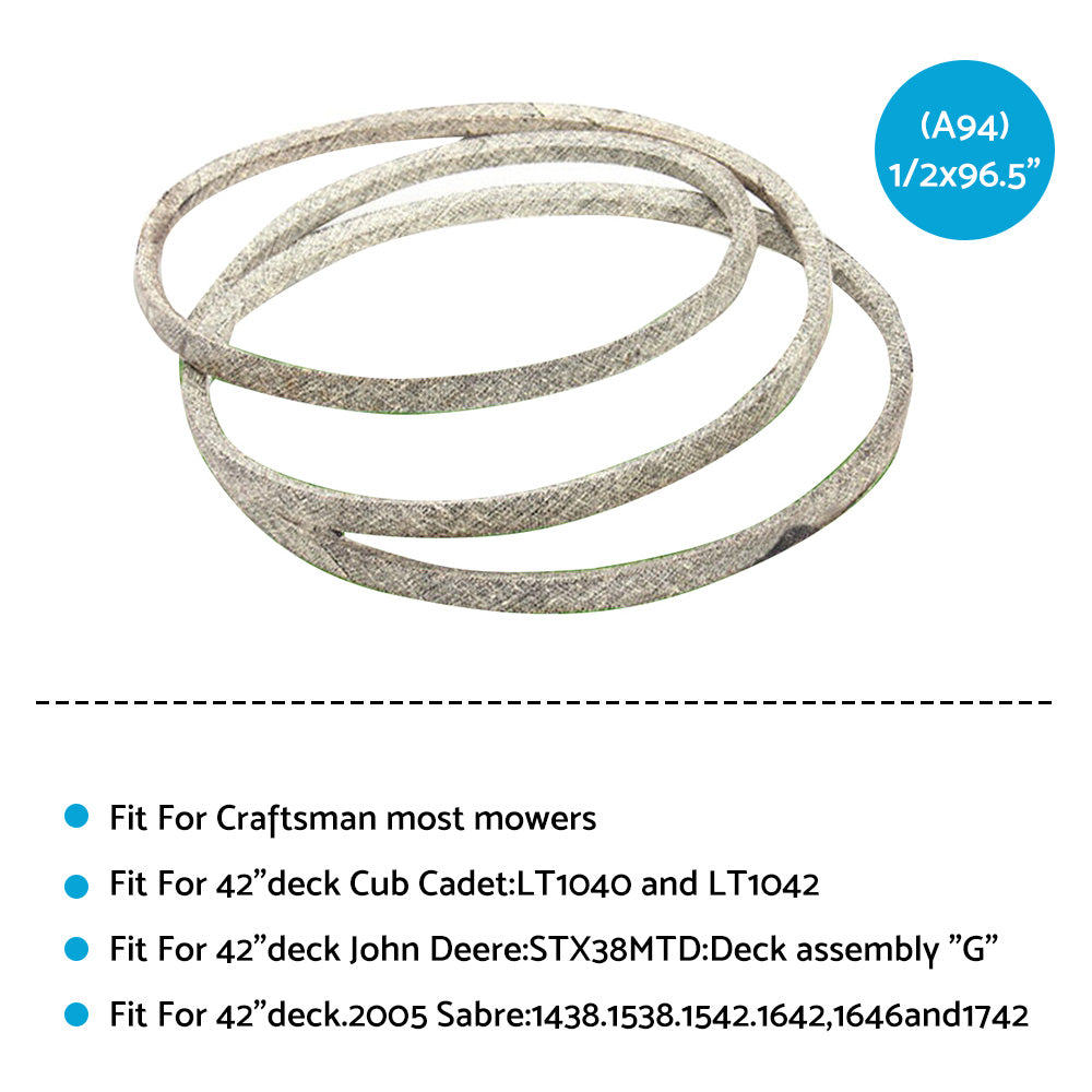 {{ Deck Belt For 42 inch Cut Rover MTD Cub Cadet Ride on Mower 754-04060 954-04060 }} - Buy Car Parts Online at {{ Kaka Auto Parts }}.