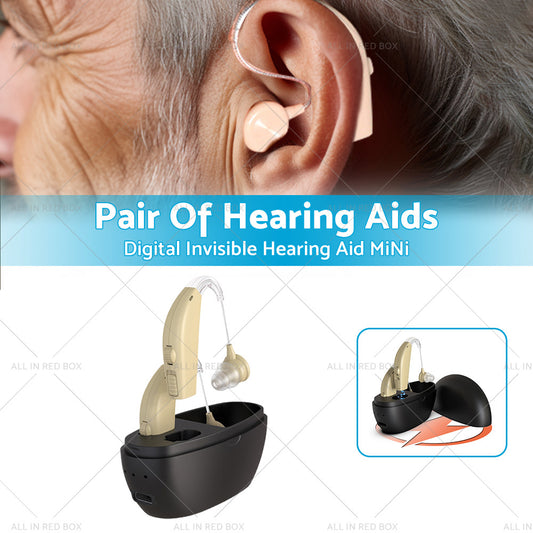Rechargeable Digital Hearing Aid Severe Loss Ear Aid HIGH-POWER Sound Amplifier