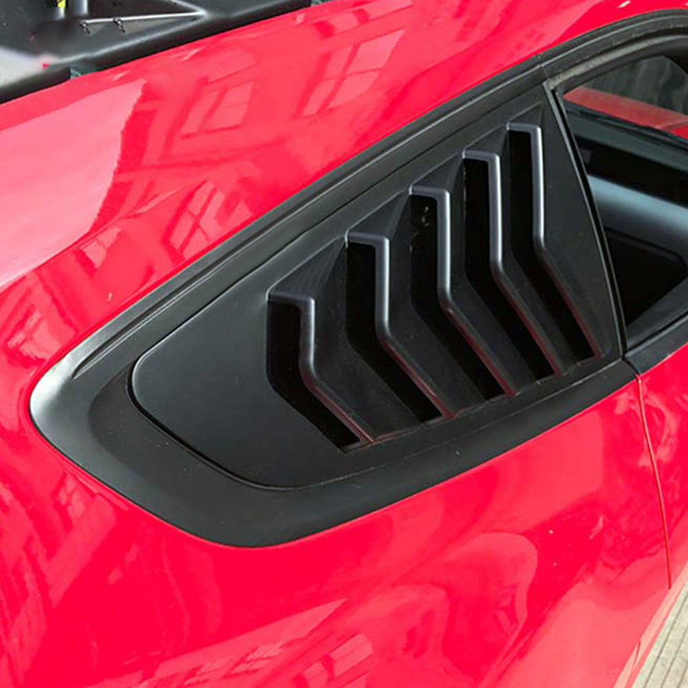 {{ 2x Side Window Louvers Sun Shade Cover Suitable For Ford Mustang 2015-2022 }} - Buy Car Parts Online at {{ Kaka Auto Parts }}.