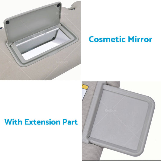 Right & Left Interior Sun Visor Shade Grey Suitable For Nissan Pathfinder R52 2013-2018