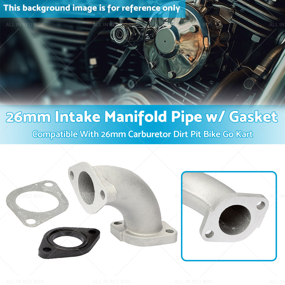 {{ 26mm Intake Manifold Pipe w Gasket For 26mm Carburetor Dirt Pit Bike Go Kart }} - Buy Car Parts Online at {{ Kaka Auto Parts }}.