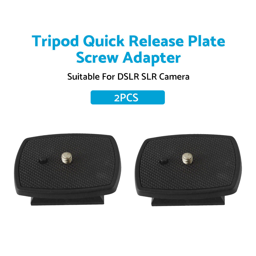 {{ 2PCS Tripod Quick Release Plate Screw Adapter Mount Head Suitable For DSLR SLR }} - Buy Car Parts Online at {{ Kaka Auto Parts }}.