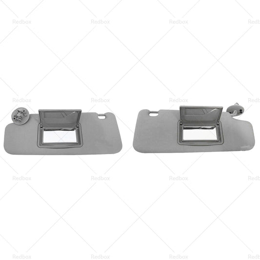 Sun Visor Pair Left & Right Suitable For Holden Barina TM 2011-2018 Grey