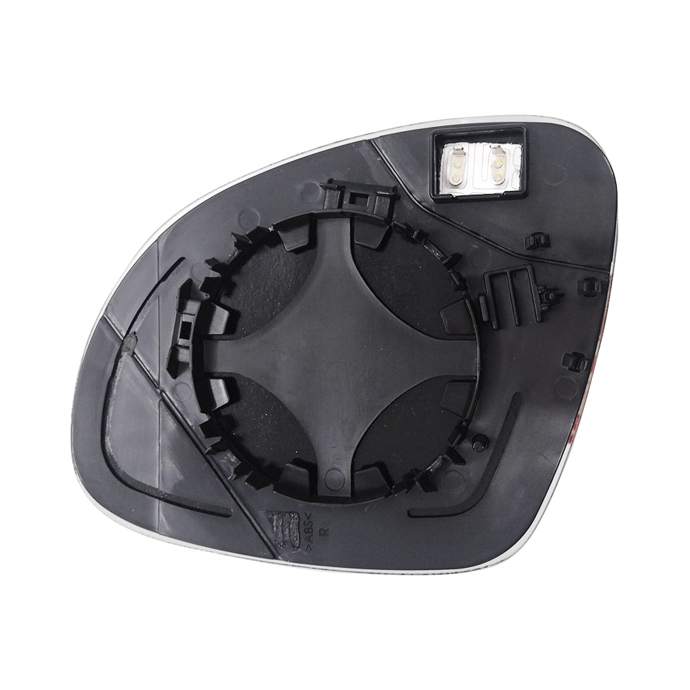 Right Driver Side Heated Mirror Glass with Back Plate Suitable For VW Golf MK5 2004–2008