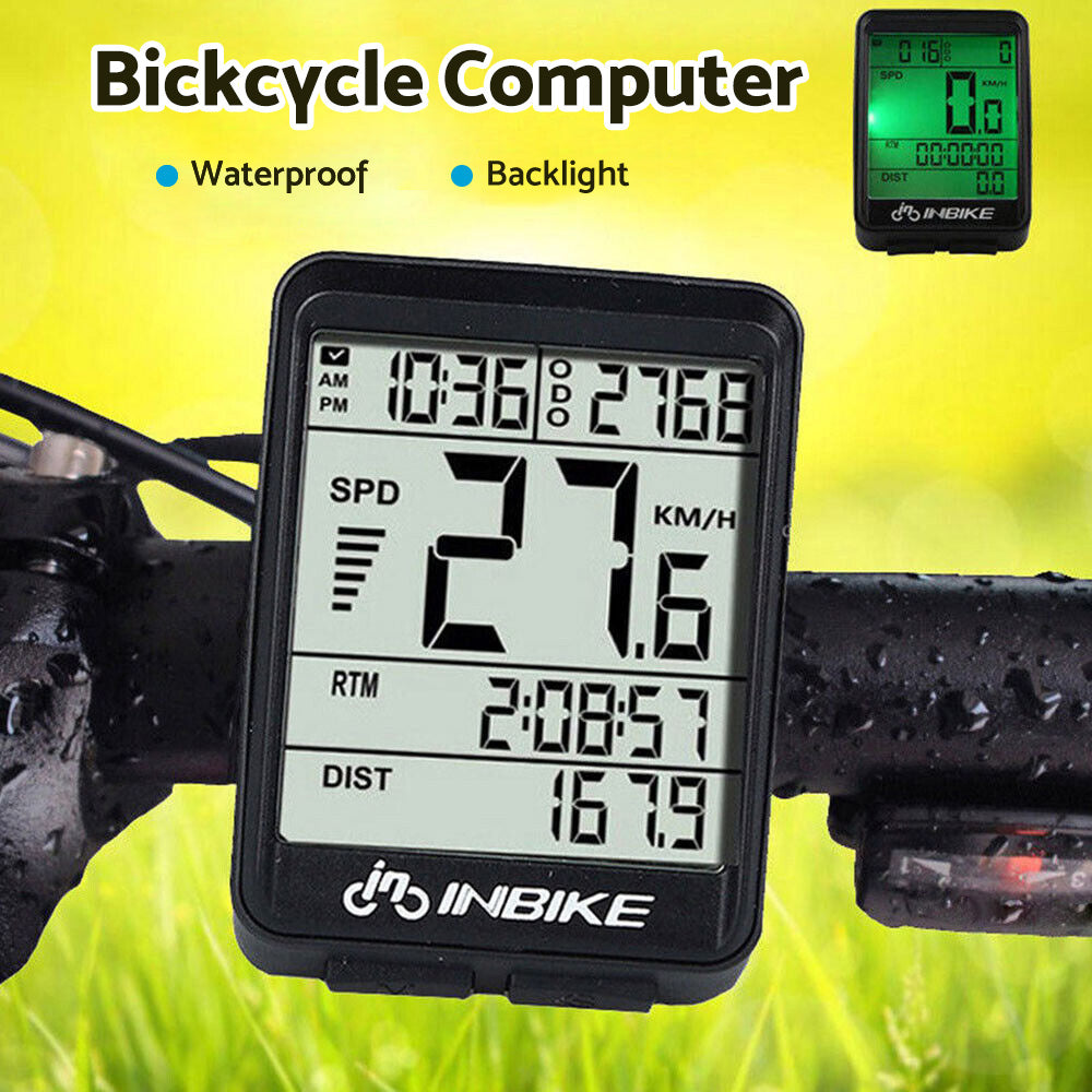 Wireless Mountain Bike Computer LCD Speedometer Odometer Suitable For Bicycle Waterproof
