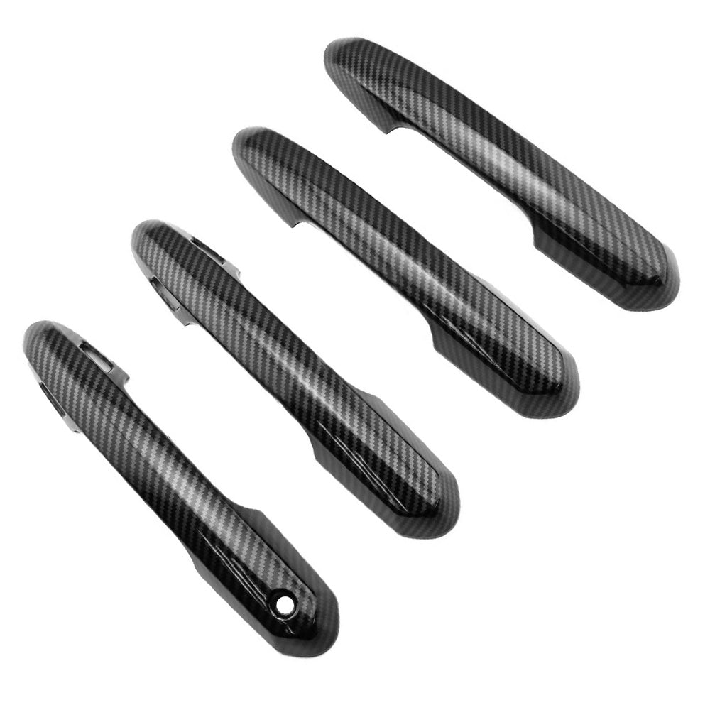 Carbon Fiber Door Handle Cover + Surrounds Suitable For Toyota RAV4 Hybrid Edge 2019-2023