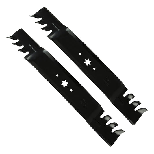 2x 42inch Blade Suitable for MTD and Cub Cadet ZTR RZT42 Gator Type Toothed Mulching