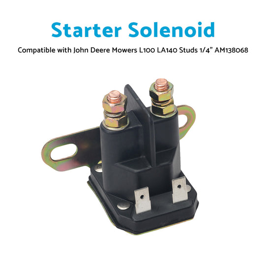 Starter Solenoid Suitable For John Deere Mowers L100 LA140 Studs 1 or 4 inch AM138068