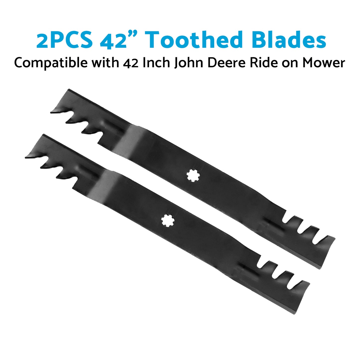 {{ 2PCS 42 inch Toothed Blades Suitable for John Deere M154061 M154062 GX22151 }} - Buy Car Parts Online at {{ Kaka Auto Parts }}.
