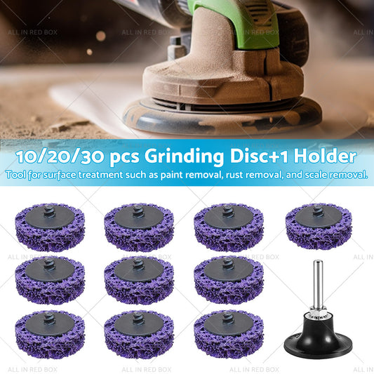 10/20/30x 50mm Poly Strip Disc Wheel Suitable For Angle Grinder Paint & Rust Removal