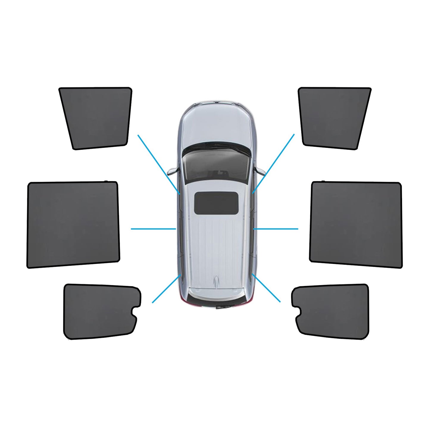 {{ Car Window Sun Protection Blinds Suitable For Mitsubishi Pajero 2006-2022 }} - Buy Car Parts Online at {{ Kaka Auto Parts }}.