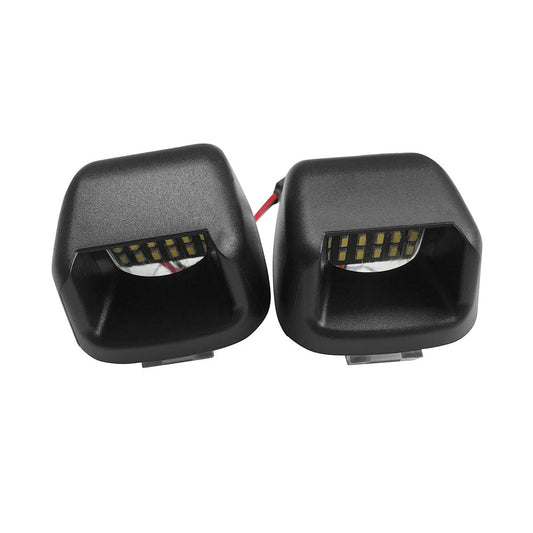 License LED Number Plate Lights Suitable For Nissan Navara D40 2005-2016 Rear Bumper