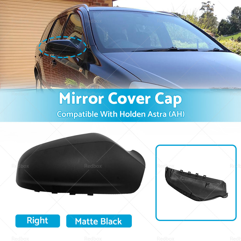 {{ Right Side Matte Black Mirror Cover Cap Suitable For Holden Astra AH 2005-2009 }} - Buy Car Parts Online at {{ Kaka Auto Parts }}.