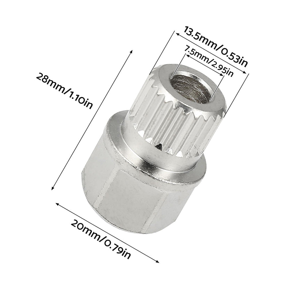 40/23PT Hollow Anti-Theft Wheel Lock Lug Nut Screw Removal Key Suitable For BMW