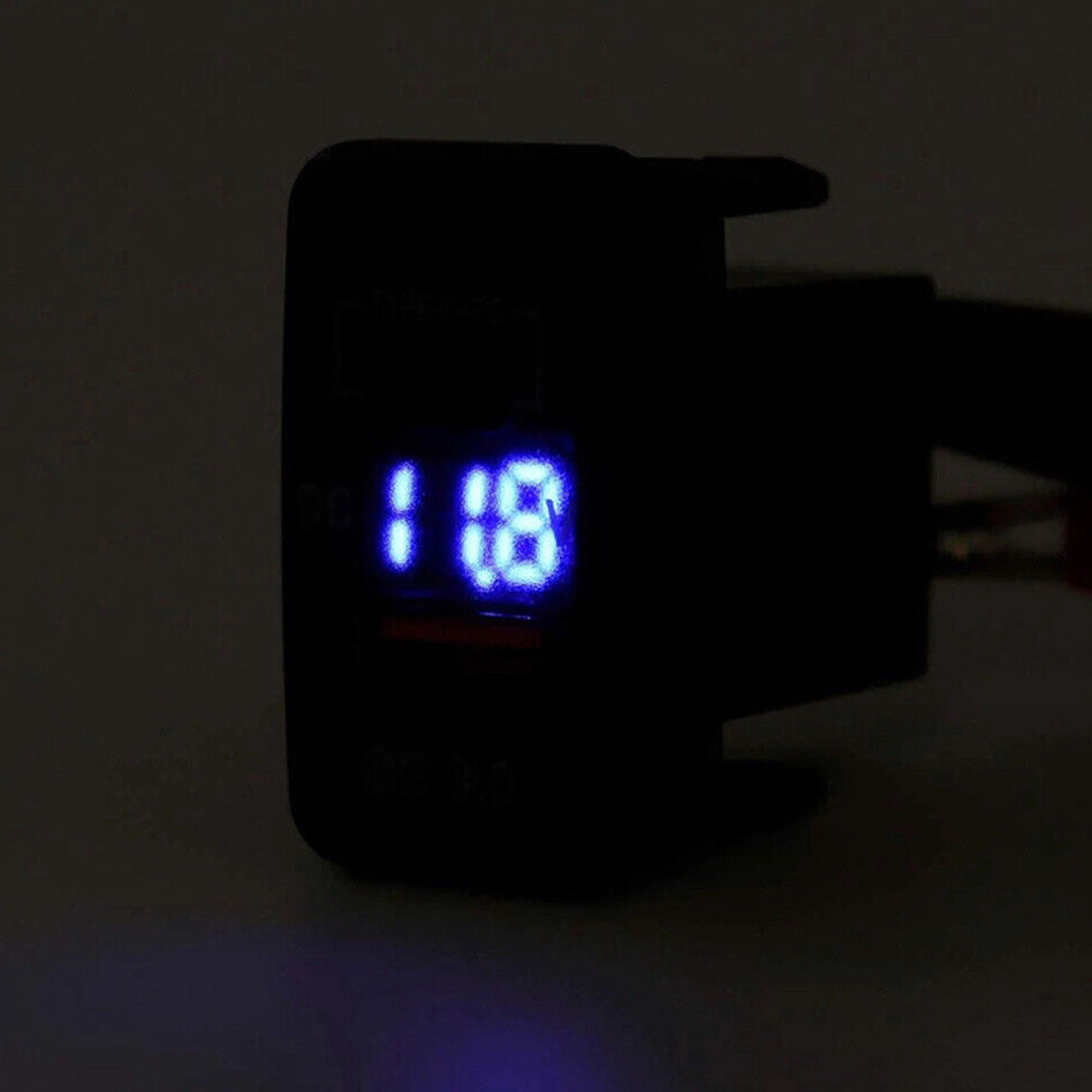 Type-C USB Car Charger Adapter Voltmeter Suitable For Land Cruiser Prado 120