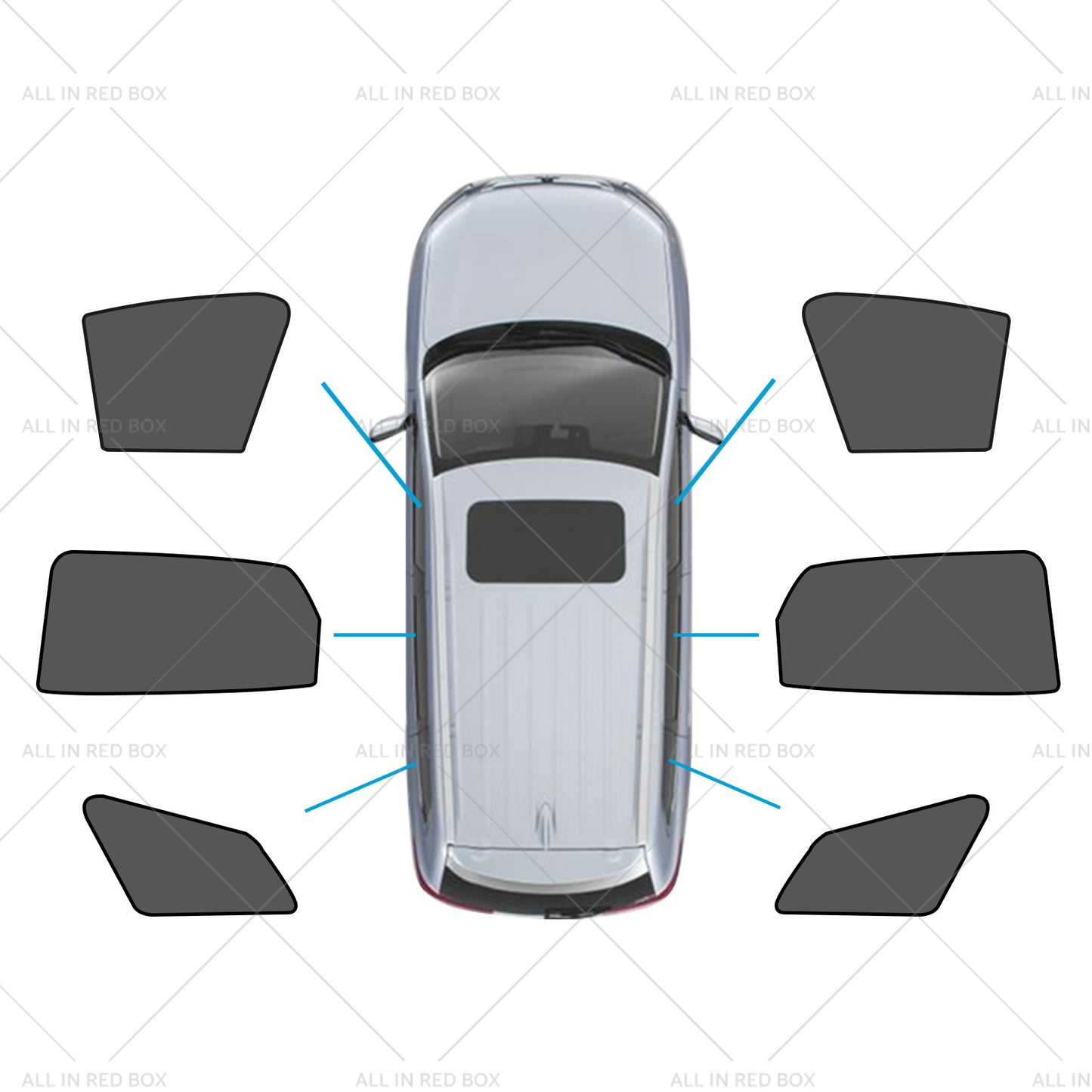 {{ Window Magnetic Mesh Sunshades Suitable for Kia Sportage 21-24 UVA Protection }} - Buy Car Parts Online at {{ Kaka Auto Parts }}.