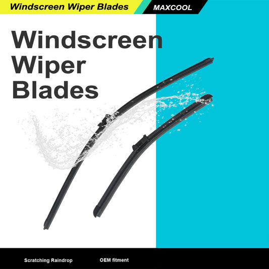 For Ford Fiesta 08-On Aero Flat Windscreen Wiper Blades 26 inch 15 inch 1 Pair